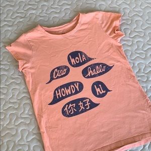 Tea Collection Girls “Hello” Tee